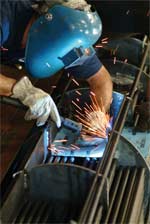 Exchanger Welder in tube-rack